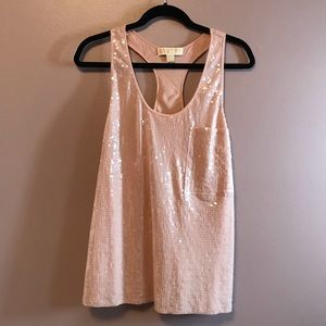 Michael Michael Kors | Pink Sequin Racerback Tank